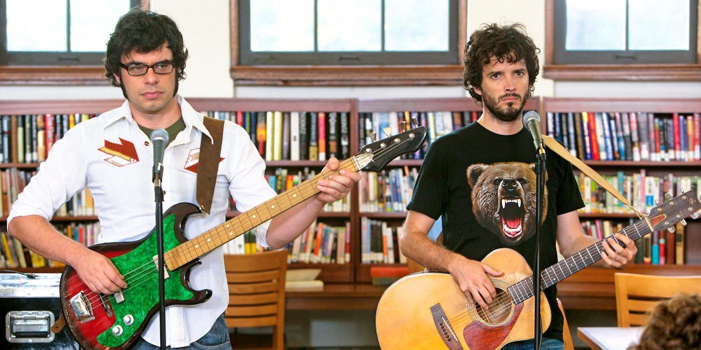 Jemaine Clement and Bret McKenzie in Flight of the Conchords