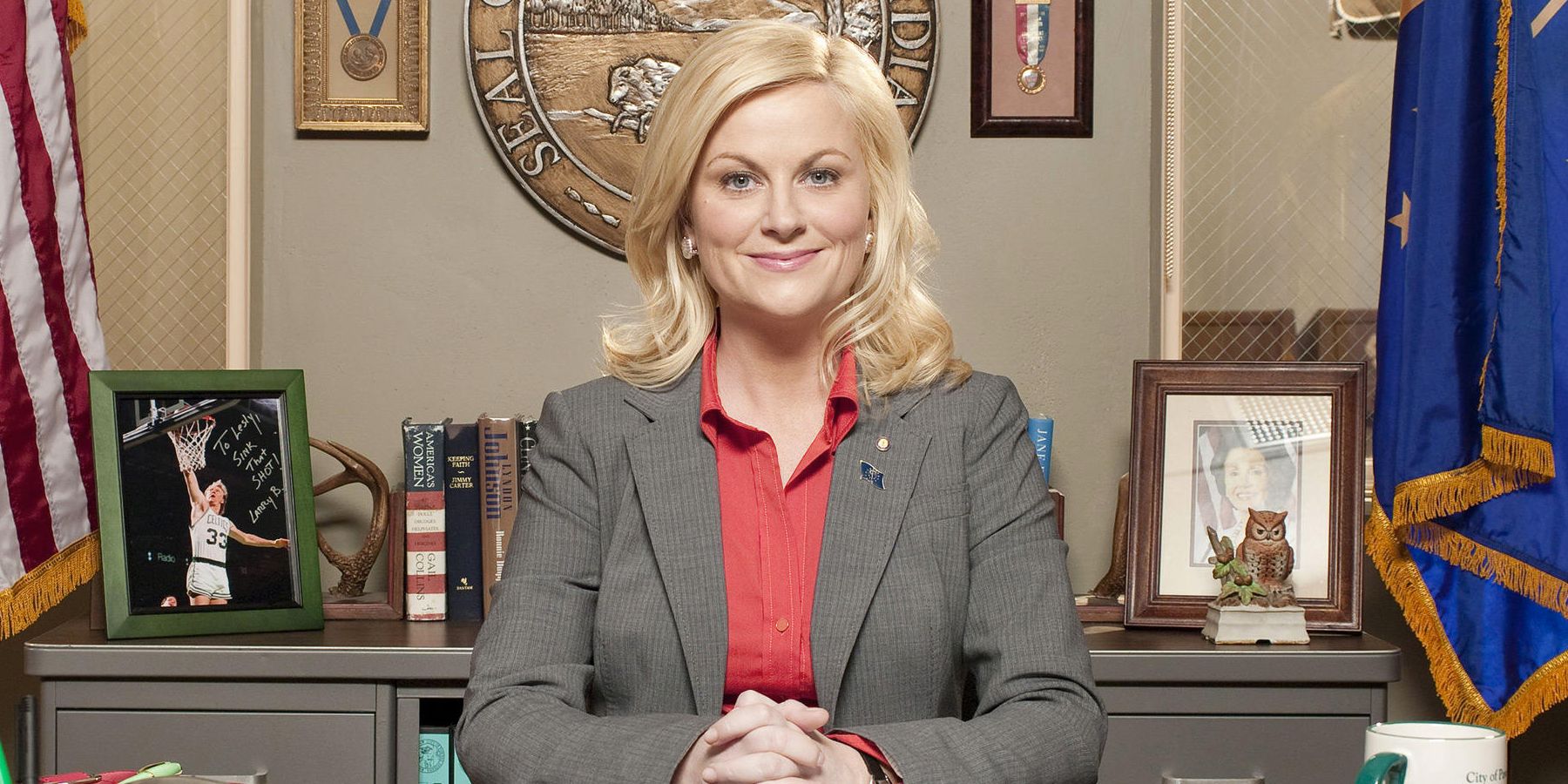 Amy Poehler as Leslie Knope in Parks and Recreation