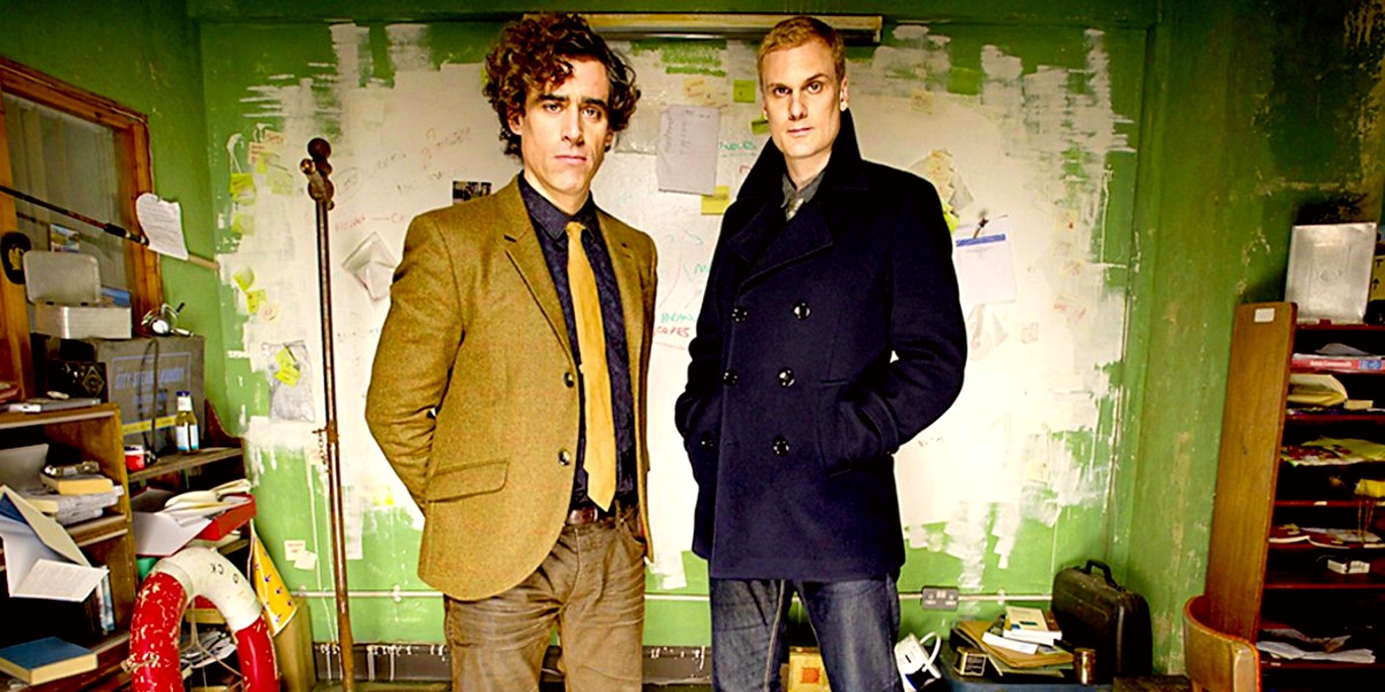Detective Dirk Gently and his assistant Richard McDuff