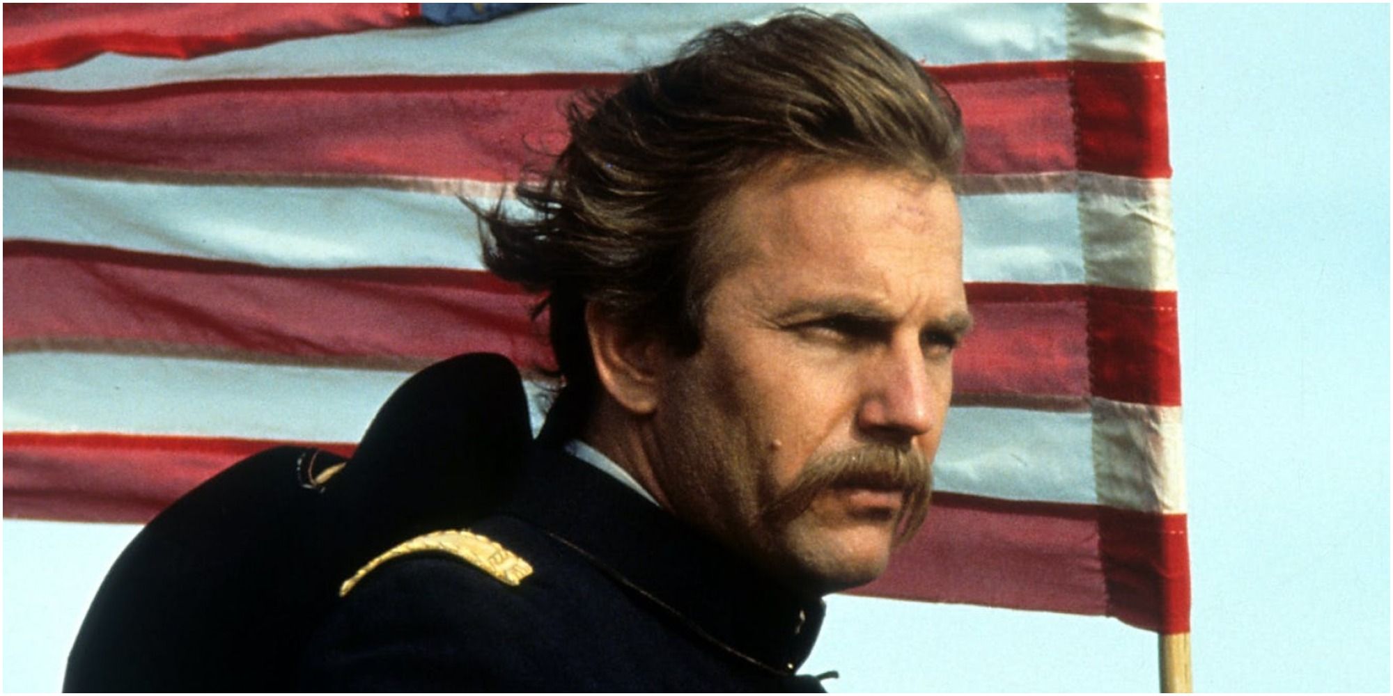 Kevin Costner in the movie Dances with Wolves