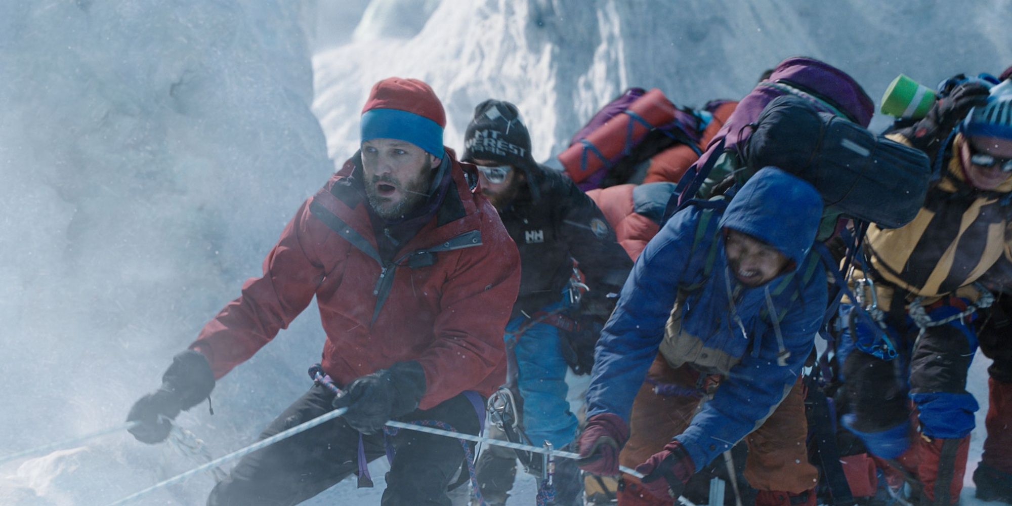 Group of climbers on Everest