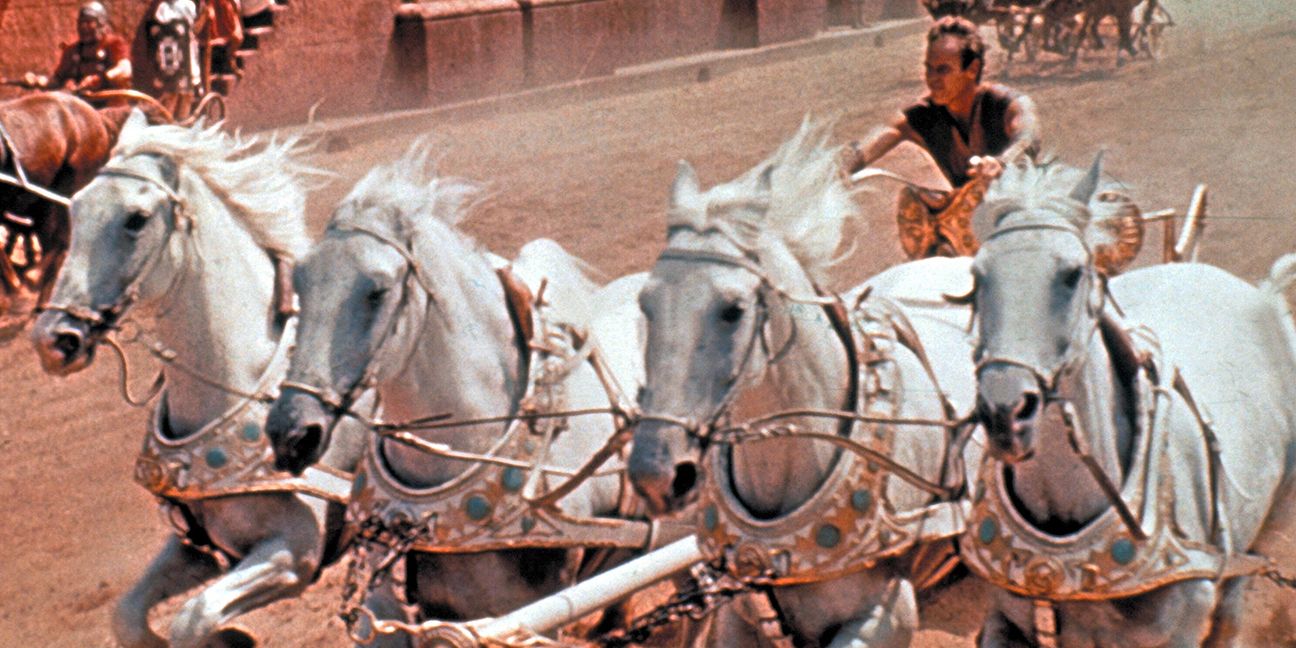 A man in a chariot at Ben Hur