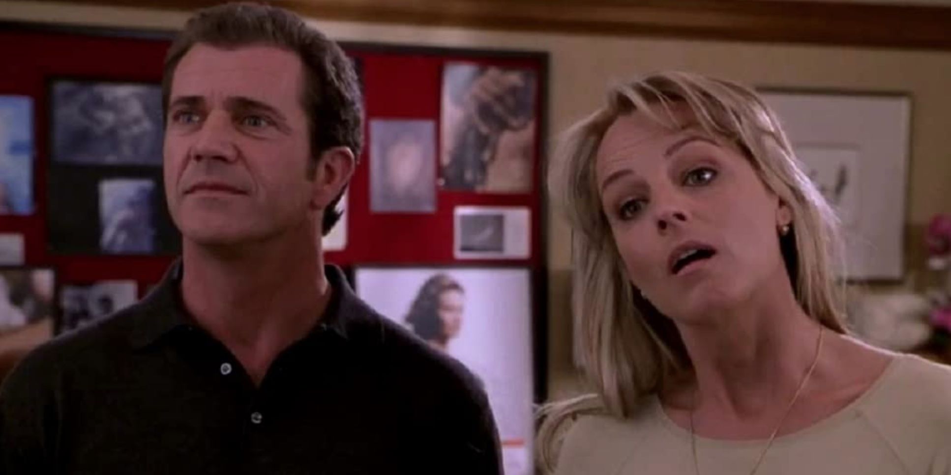 Mel Gibson and Helen Hunt in What Women Want