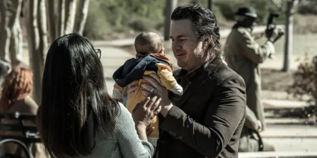 Eugene and Rosie at the end of The Walking Dead