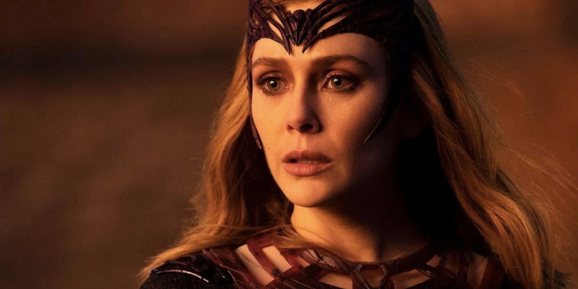 Elizabeth Olsen as Scarlet Witch in Doctor Strange: The Multiverse of Madness.