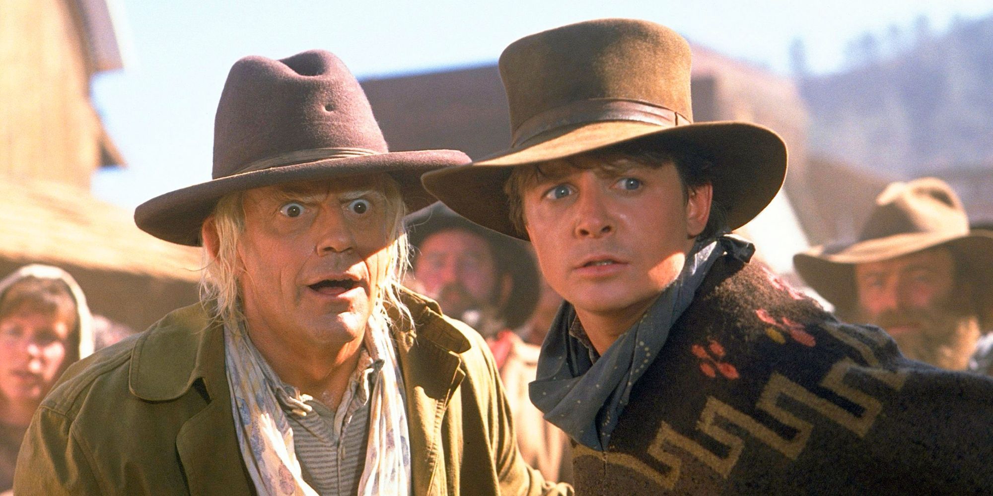 Michael J. Fox and Christopher Lloyd in Back to the Future Part 3