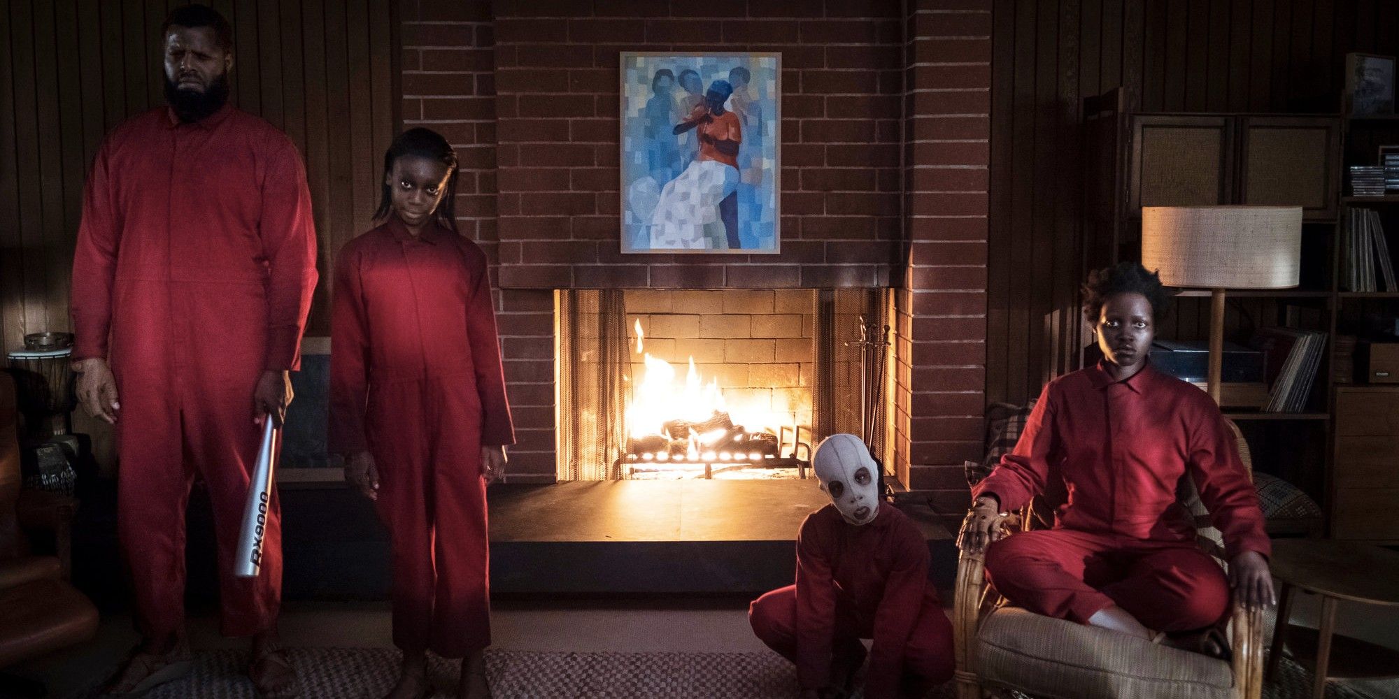 Lupita Nyong'o, Winston Duke, Evan Alex and Shahadi Wright Joseph in Us