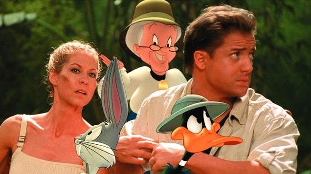 Jenna Elfman and Brendan Fraser Looney Tunes