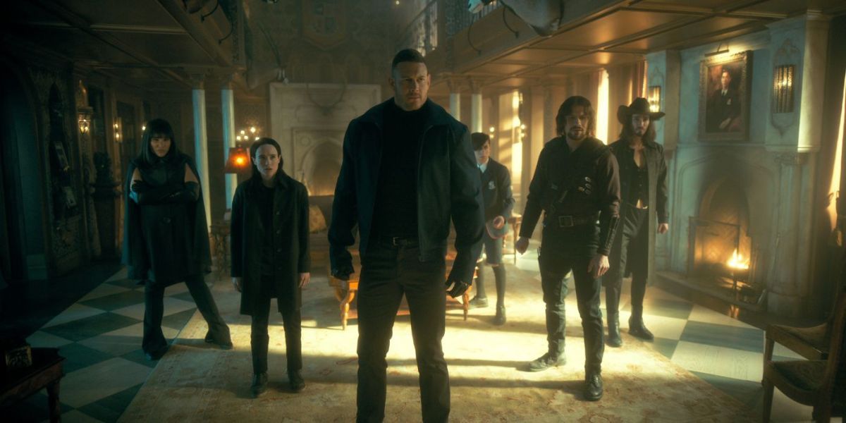 The main cast of The Umbrella Academy Season 3 Episode 1
