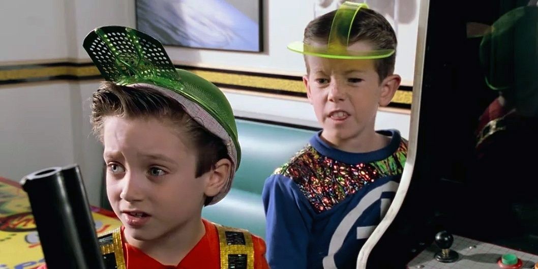 Elijah Wood in ZZ Top in Back to the Future 2