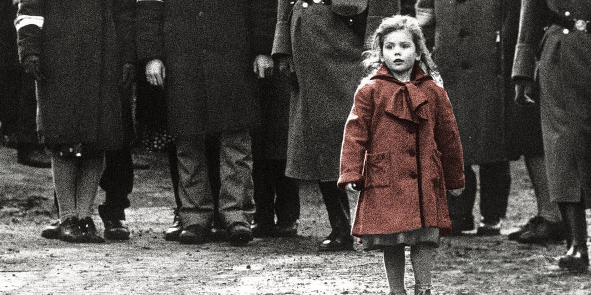 Little girl alone on Schindler's List