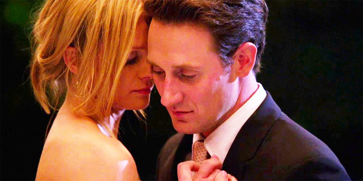 AJ Cook as JJ Jaro and Josh Stewart as Will in Criminal Minds at their wedding