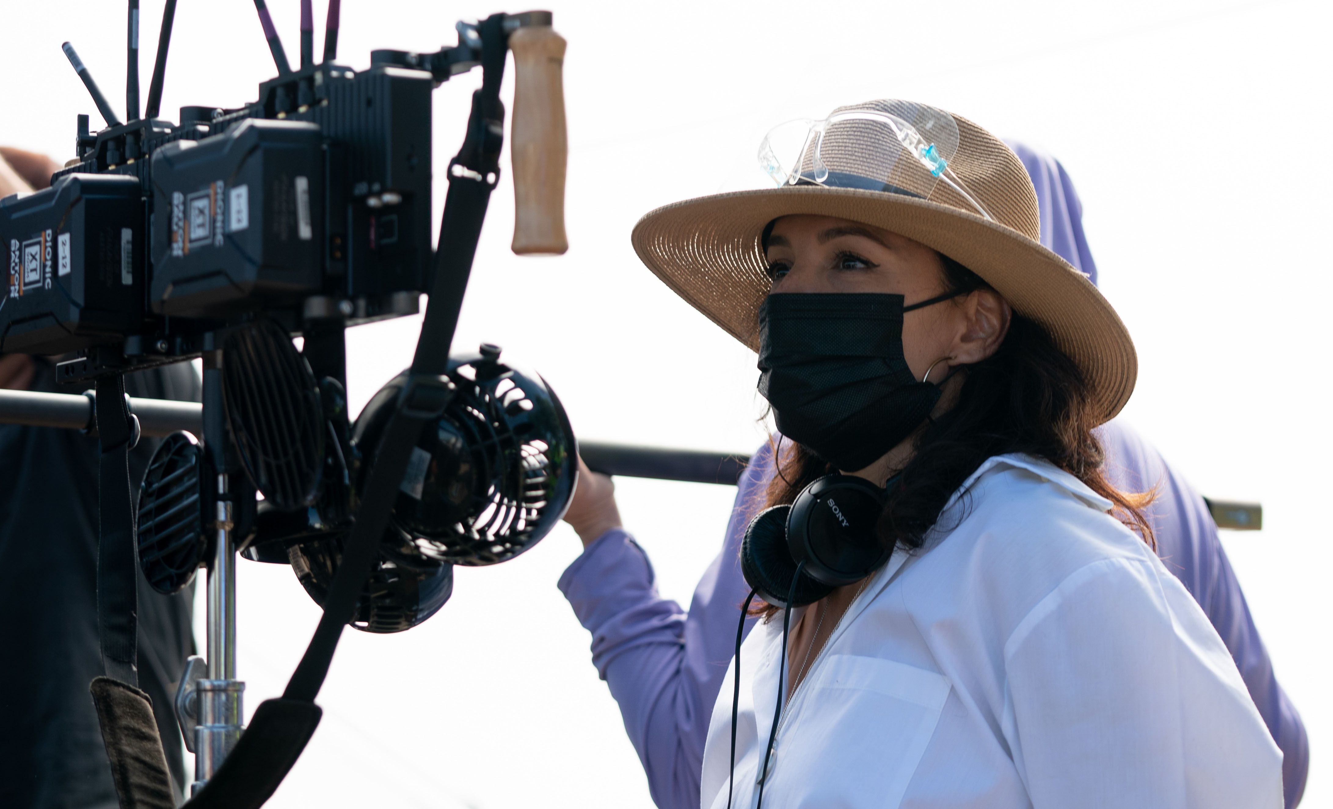 Eva Longoria on the set of FLAMIN' HOT-1