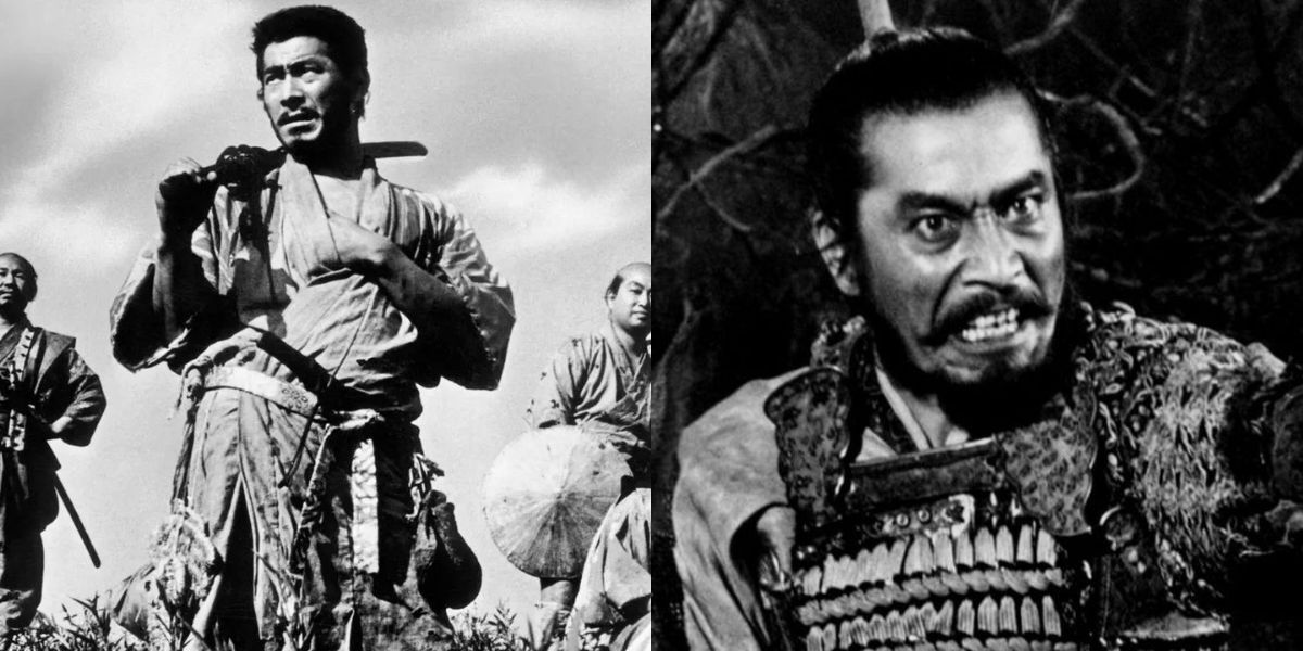 Seven samurai next to the Throne of Blood