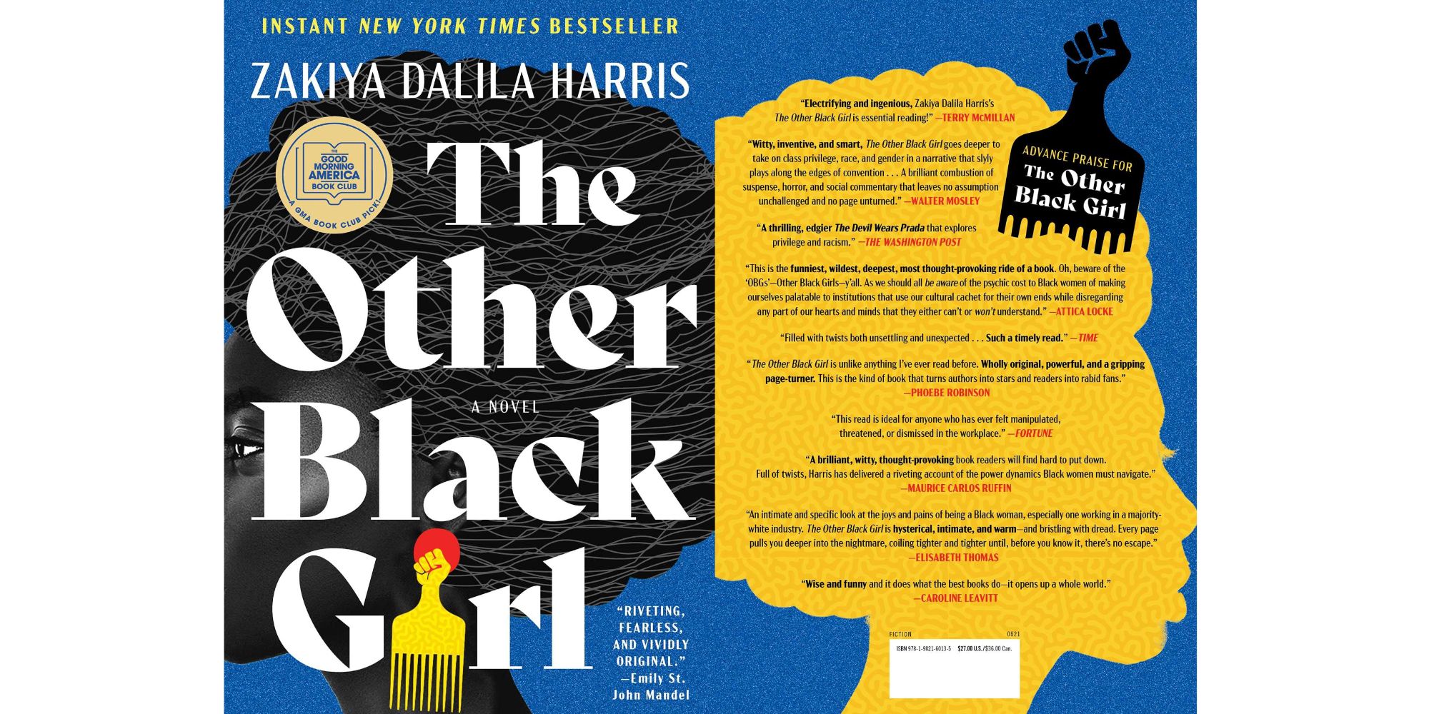 Front and back covers of The Other Black Girl by Zakiah Delilah Harris.
