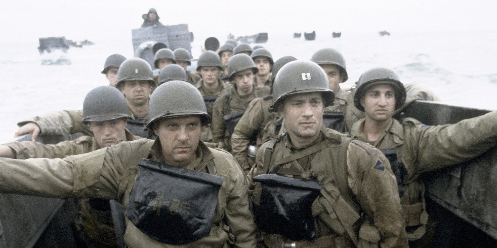 Tom Sizemore and Tom Hanks in Saving Private Ryan
