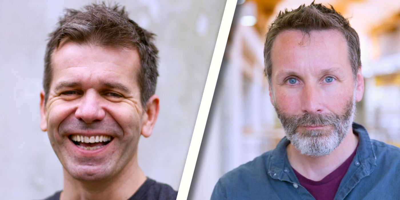Finbar Hawkins and Bram Ttwham - directors Wallace and Gromit