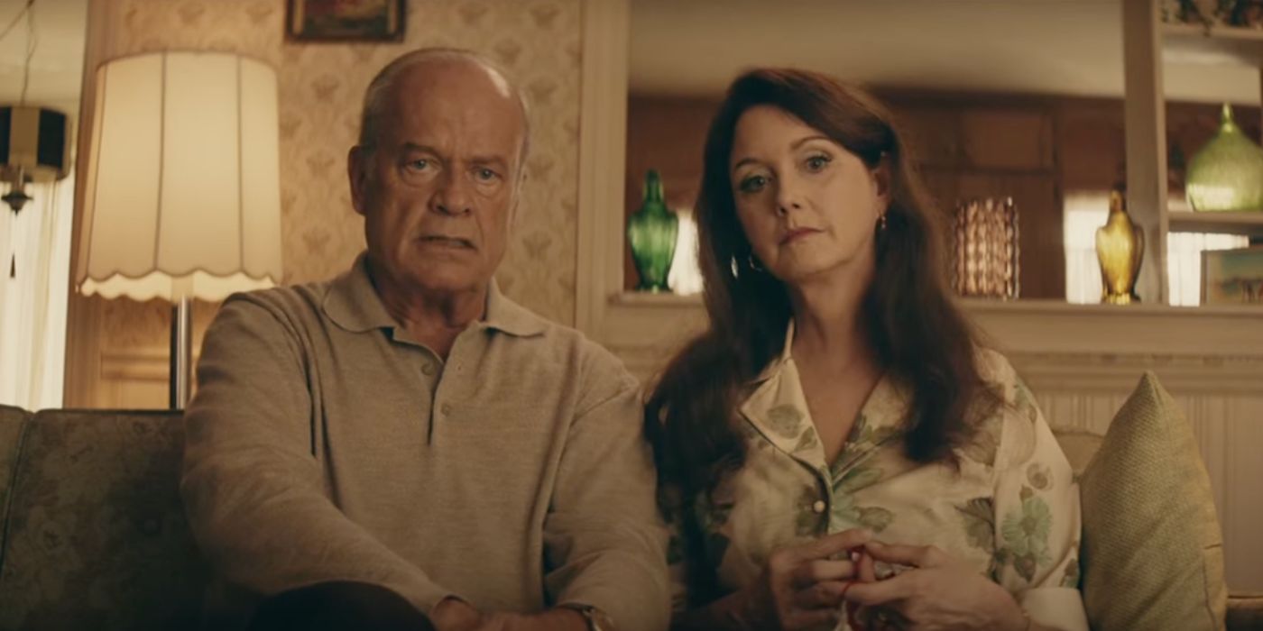 Kelsey Grammer and Julia Campbell as Chuck and Kay Smith in Jesus Revolution 