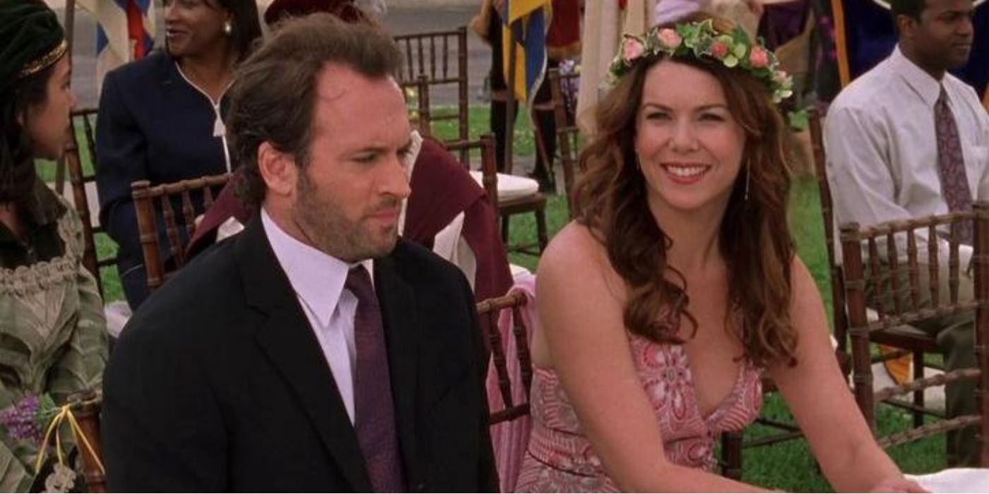 Luke and Lorelai at the Gilmore Girls wedding