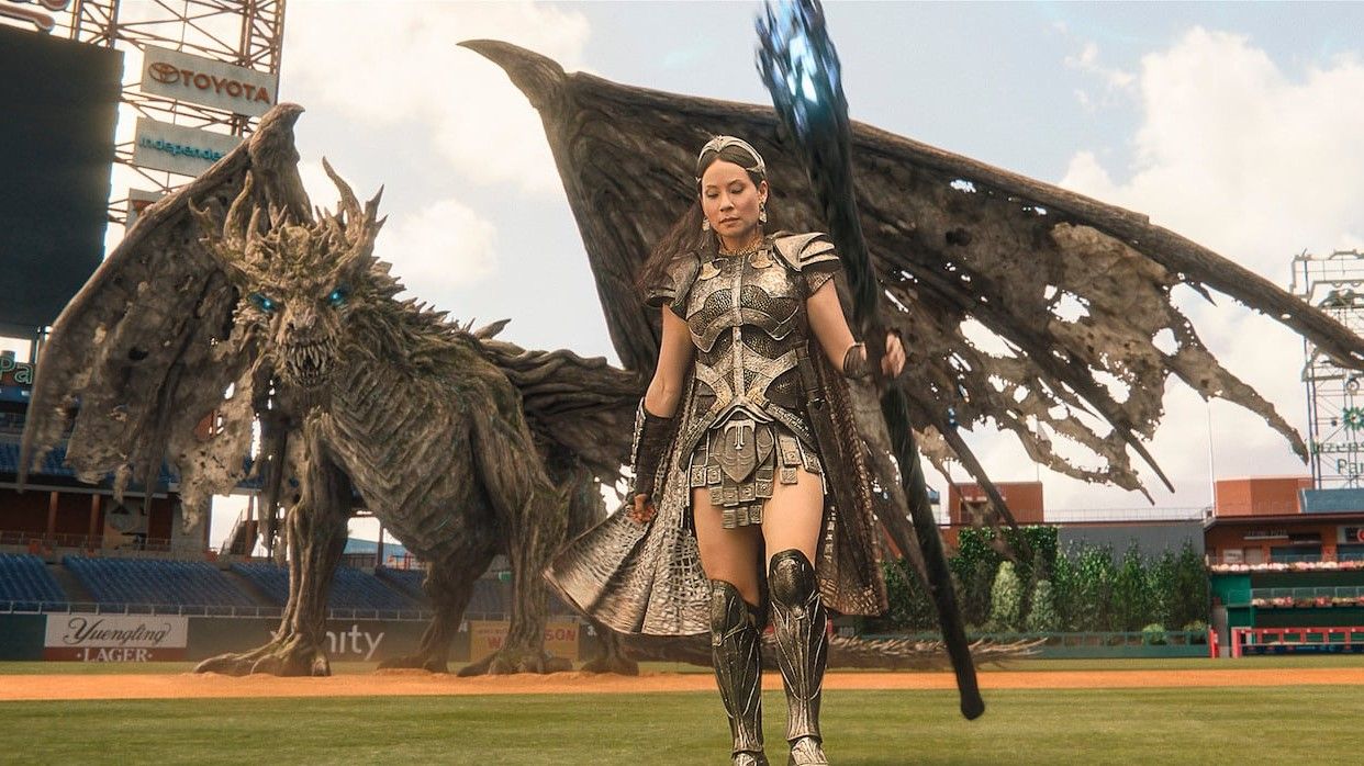 Lucy Liu as Dragon Calypso in Shazam!: Fury of the Gods. 