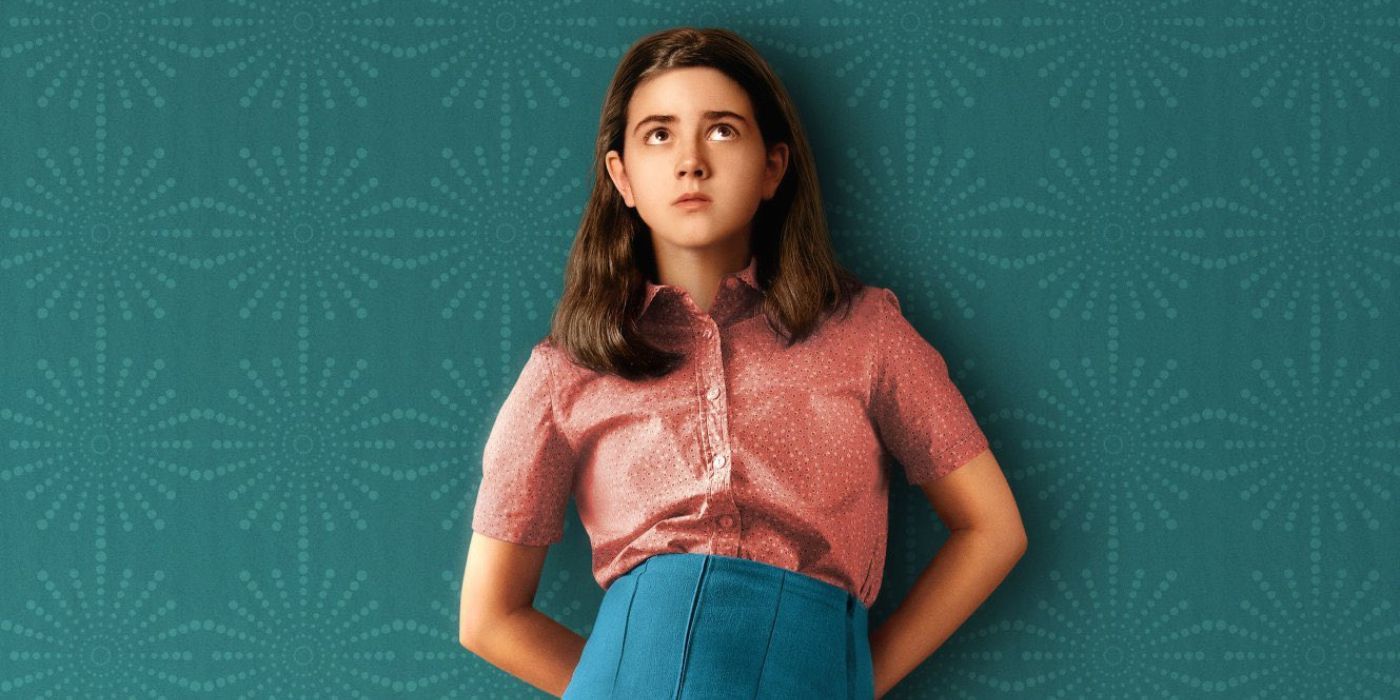 Abby Ryder Fortson as Margaret in the poster for the movie Are You Here God It's Me Margaret