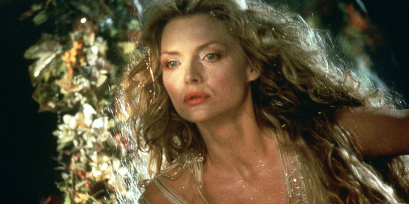 Titania pouts and looks off into the distance in A Midsummer Night's Dream