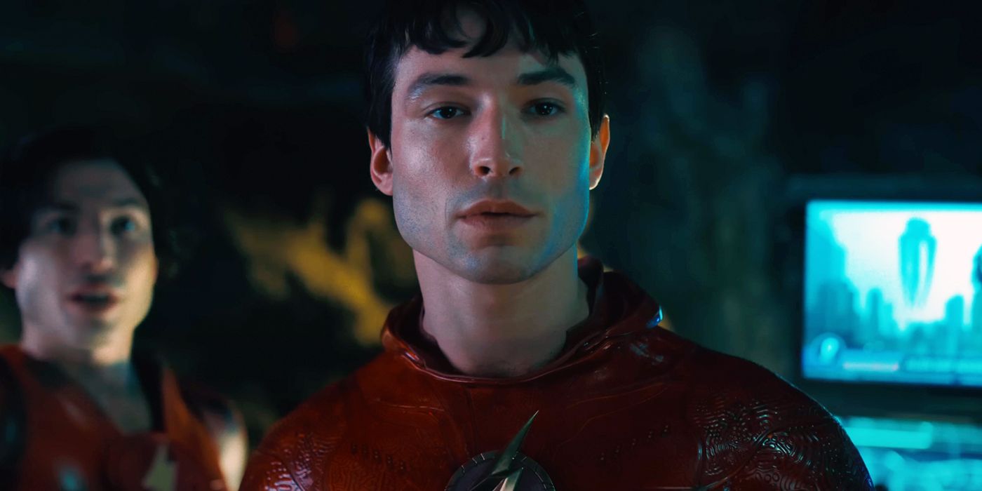 Ezra Miller dressed up to save the world in The Flash