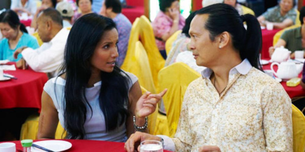Padma Lakshmi talks with Chef Susur Lee.