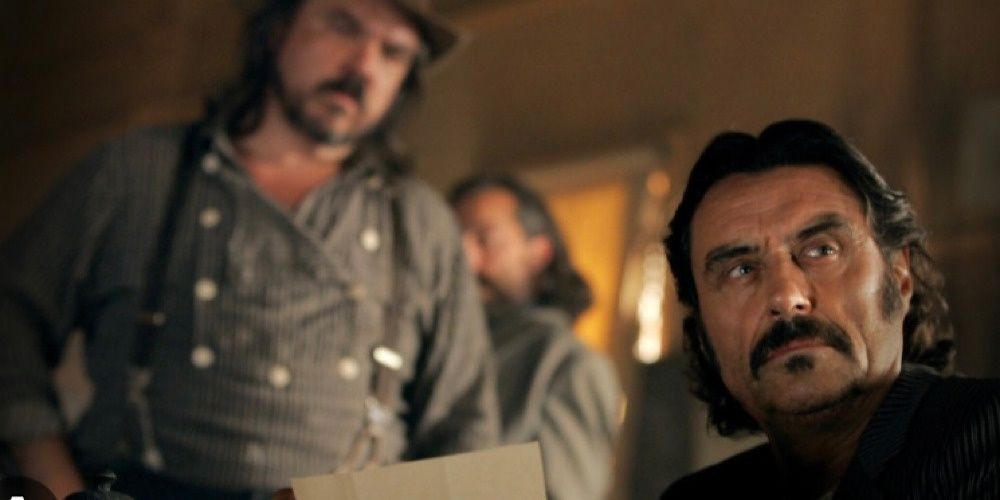 Dan Dority and Al Swearengen in Deadwood. 