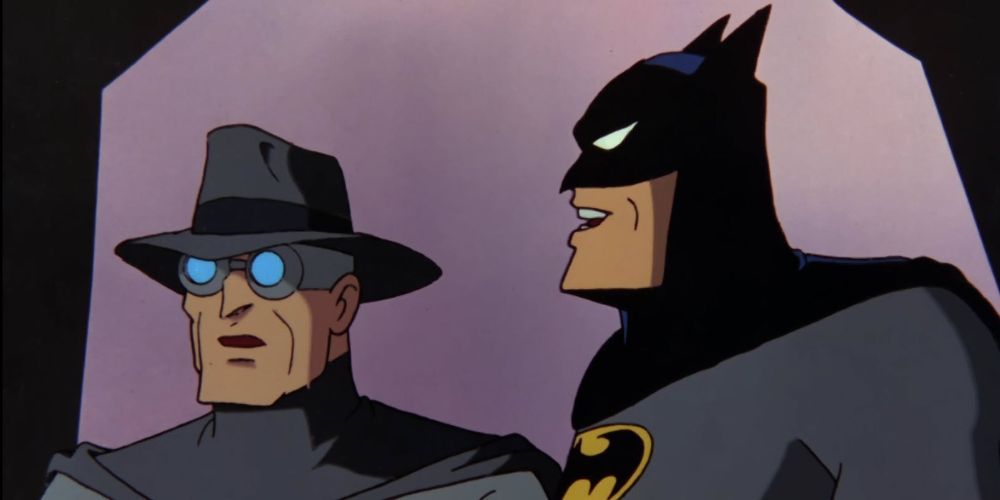 Batman tells Gray Ghost how much he meant to him.
