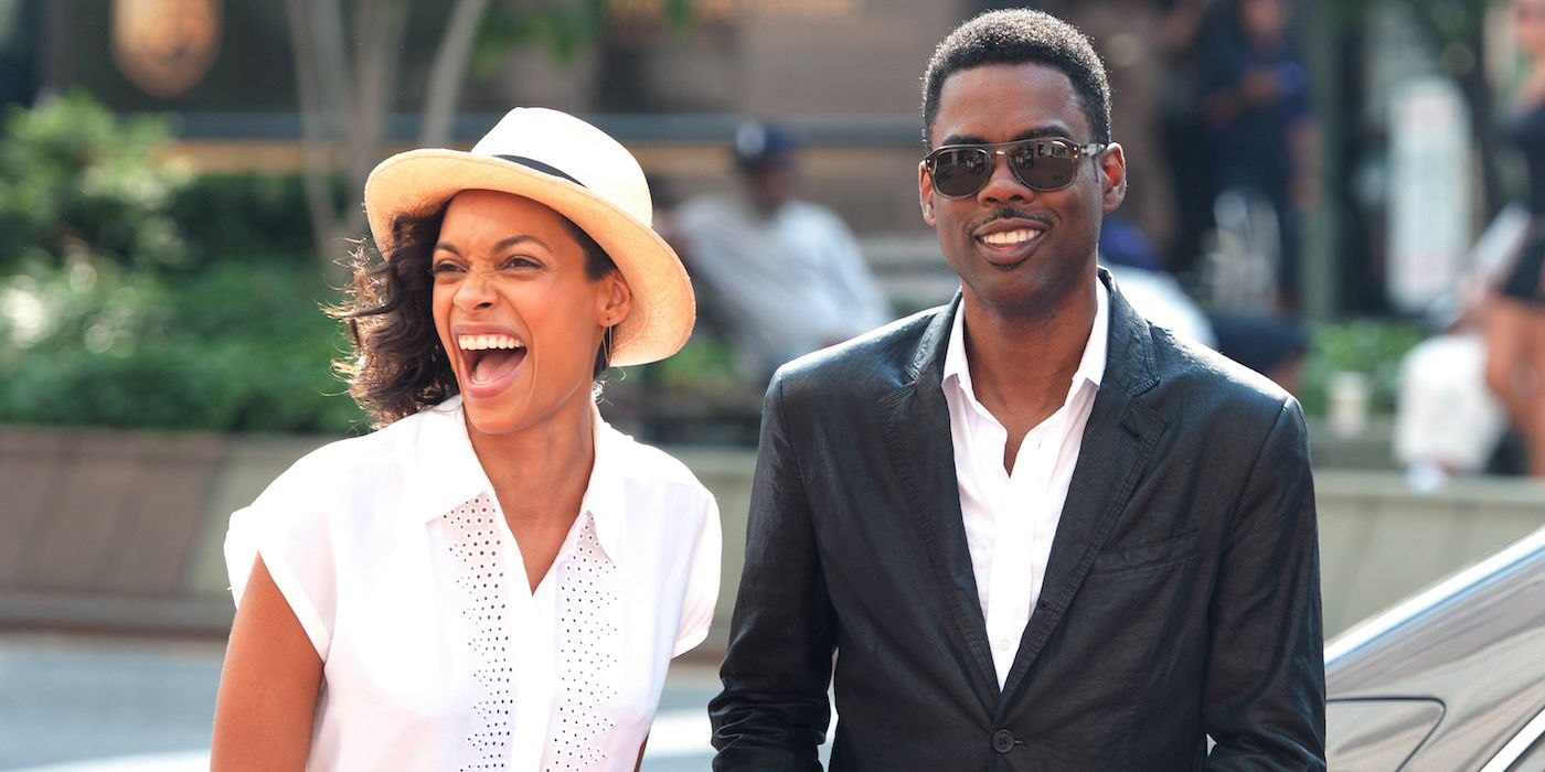 Rosario Dawson and Chris Rock in the top five