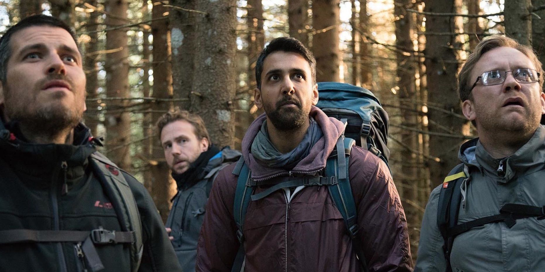 Sam Troughton, Rafe Spall, Robert James-Collier and Arsher Ali in The Ritual