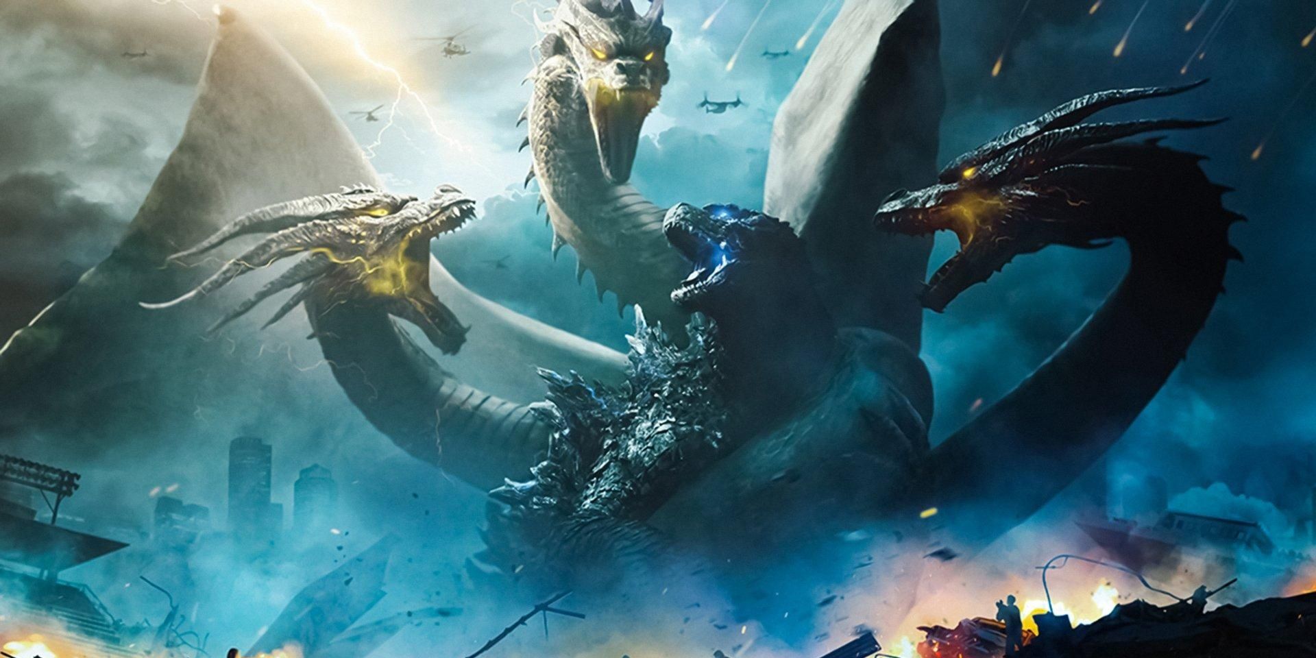 Godzilla fighting Kaiju