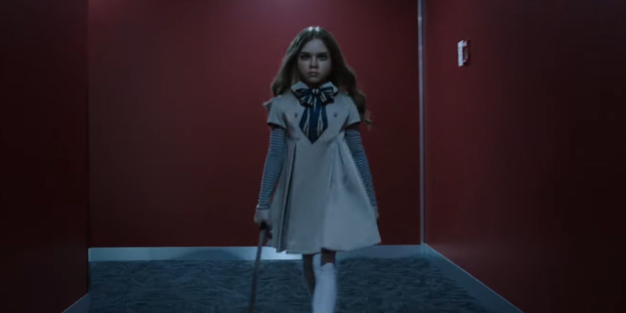 girl walking down the corridor