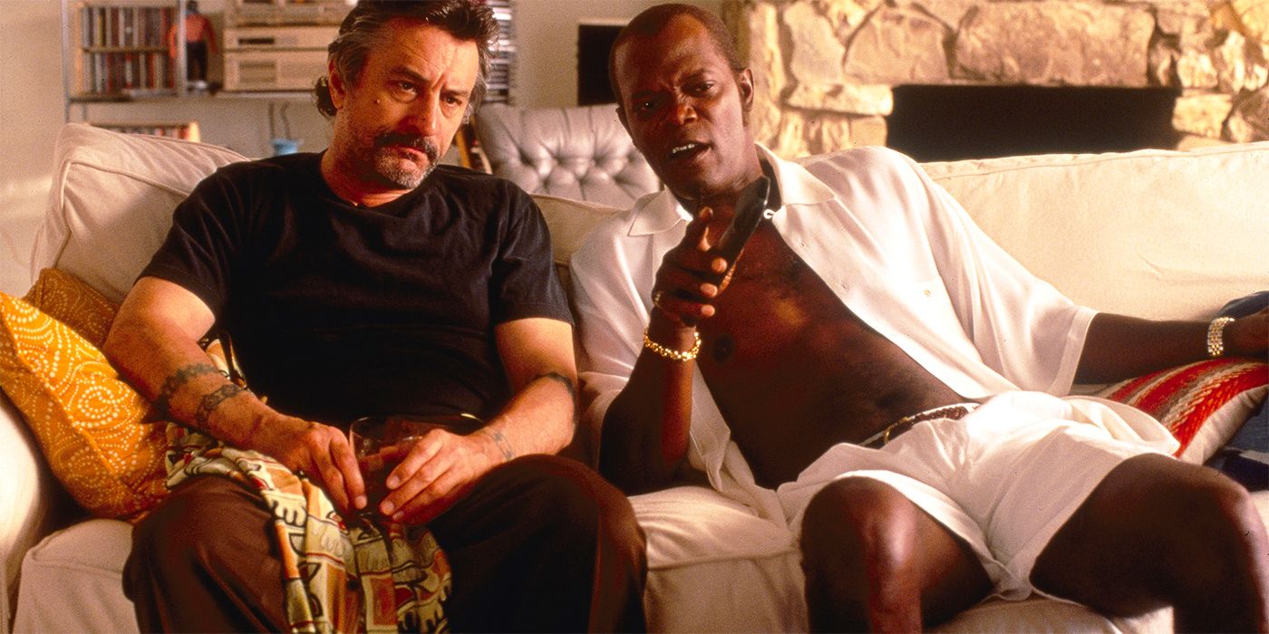 Robert De Niro and Samuel L. Jackson in Jackie Brown (1997)