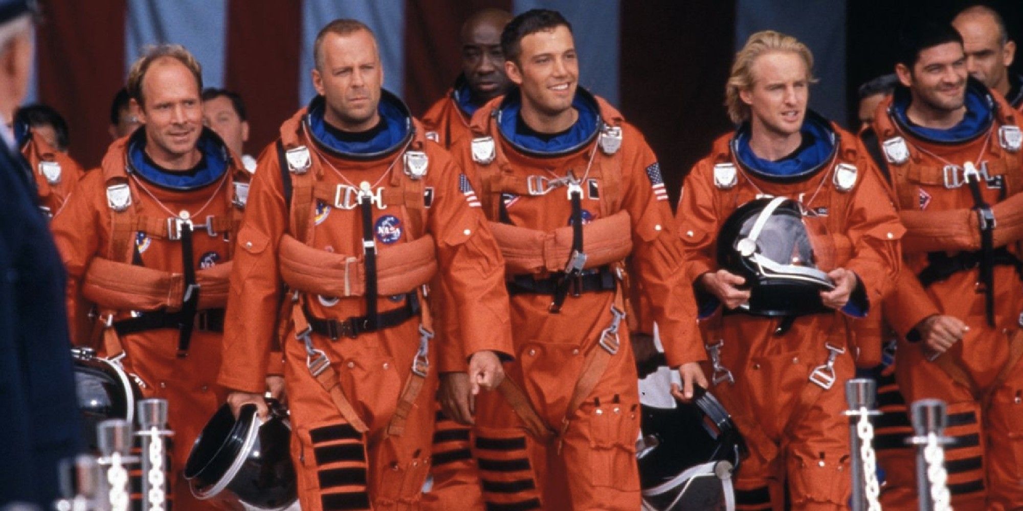 The crew of astronauts goes together