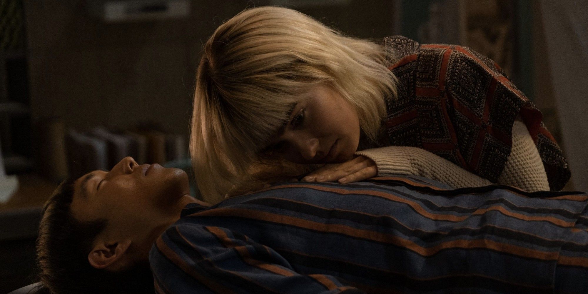 Haley Lu Richardson and Justin H. Min in After Young