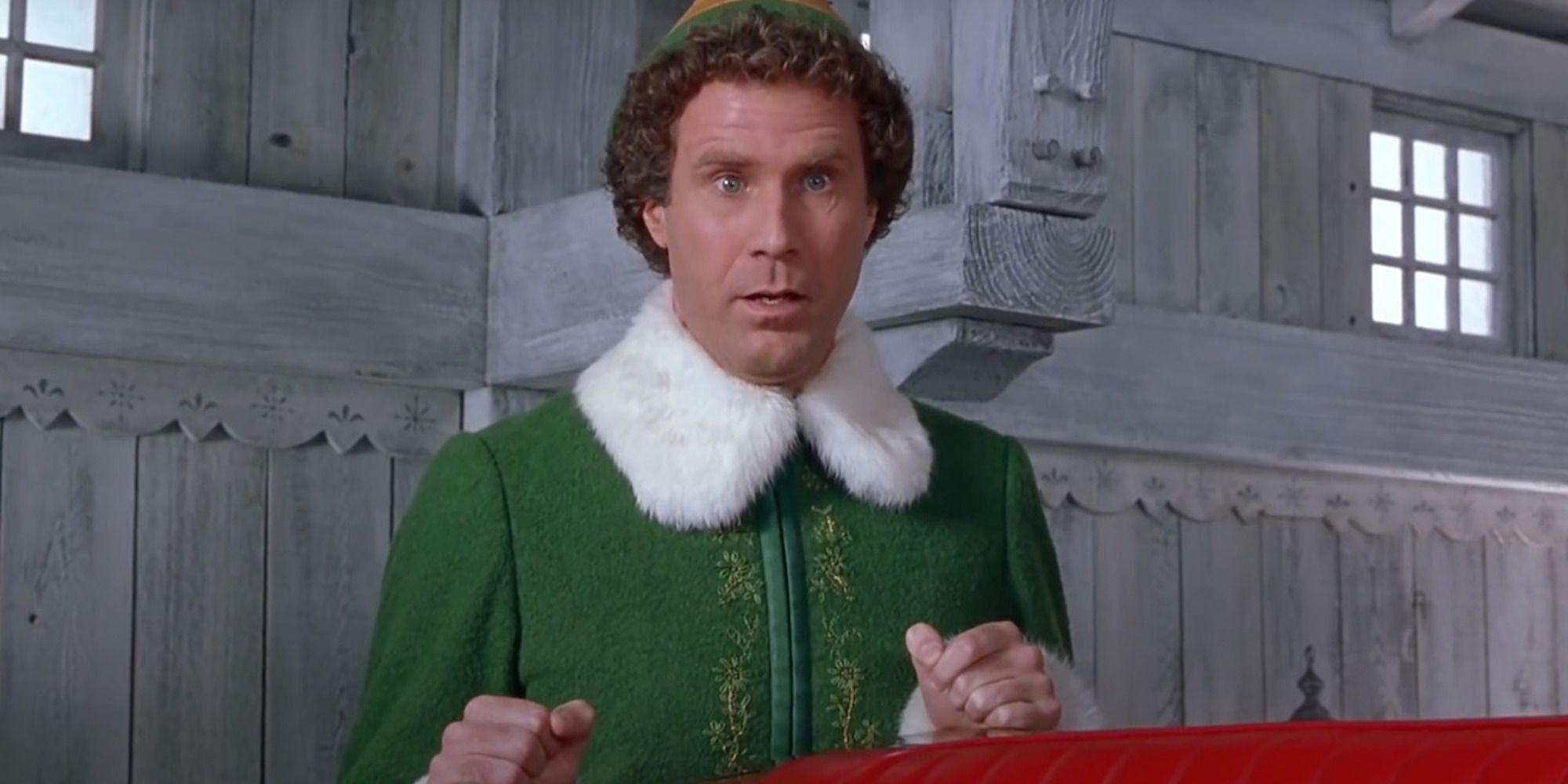 a man dressed as one of Santa's elves