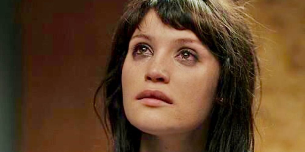 Gemma Arterton as a crying Alice Creed in The Disappearance of Alice Creed