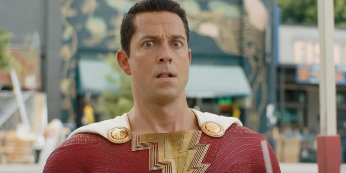 Zachary Levi as Shazam in Shazam! Fury of the gods