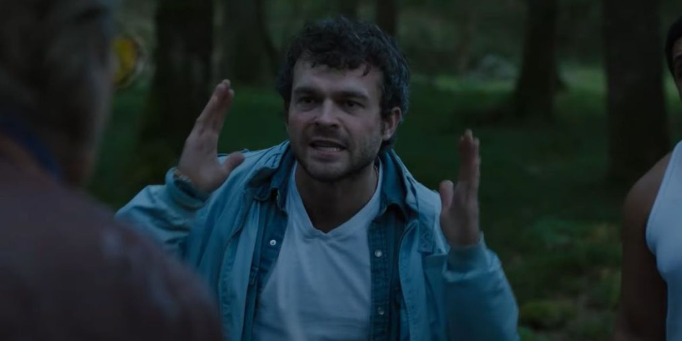 Alden Ehrenreich as Eddie in Cocaine Bear