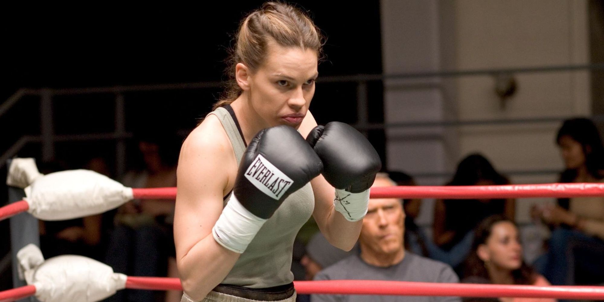 Hilary Swank fights in Million Dollar Baby