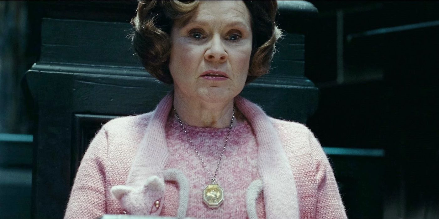 Professor Umbridge in Salazar Slytherin's locket in Harry Potter