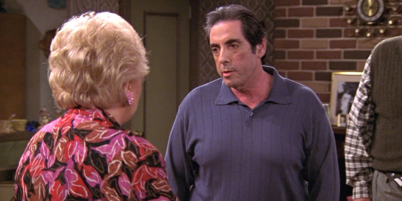 David Proval looks at Doris Roberts in Everybody Loves Raymond.