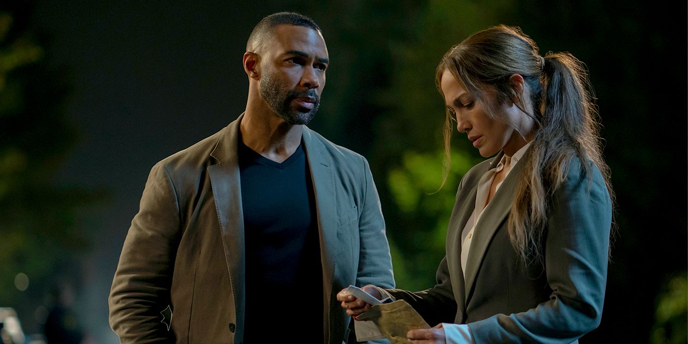 Omari Hardwick and Jennifer Lopez in Mother
