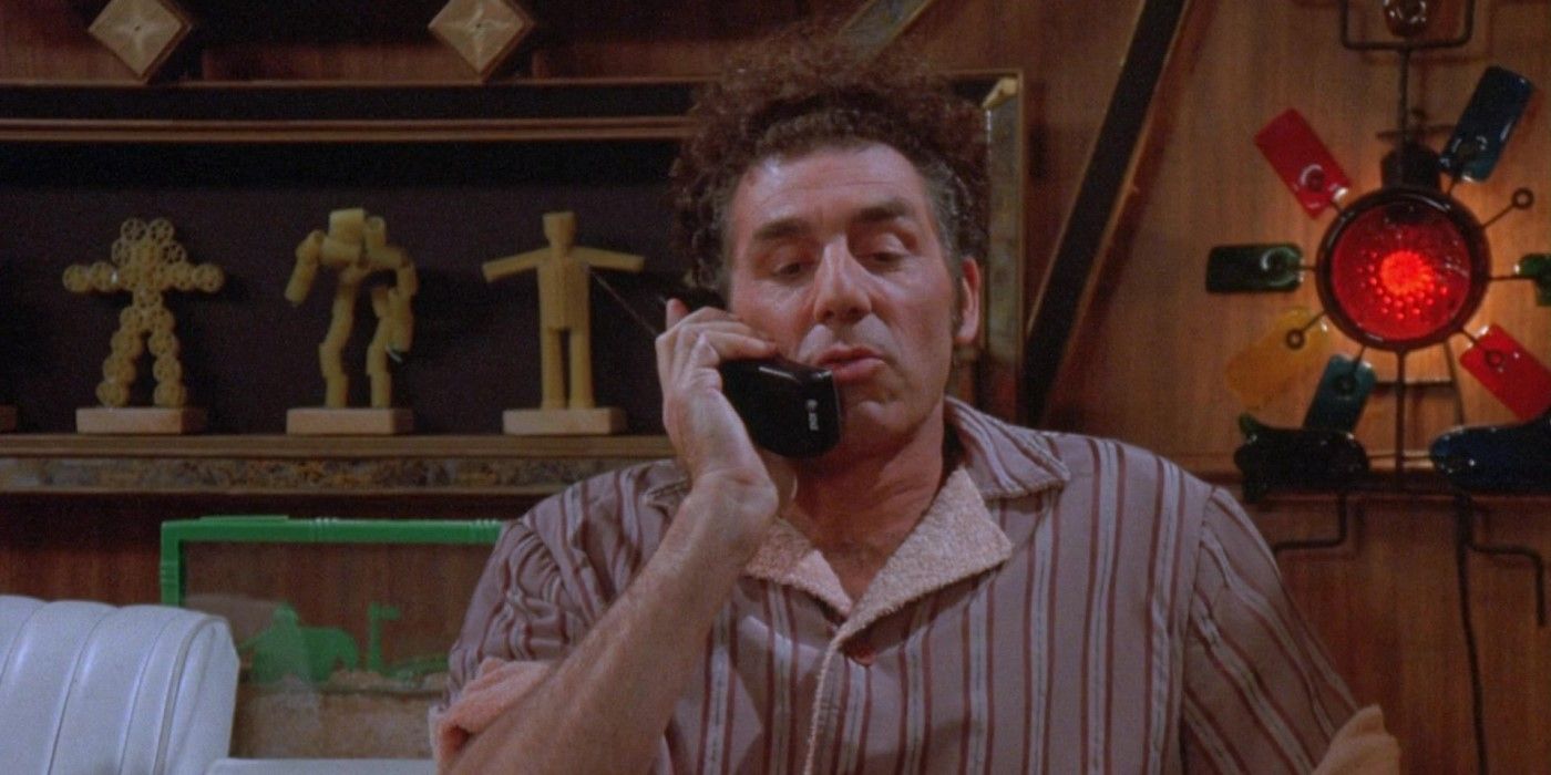 Kramer pretends to be Mr Moviephone in Seinfeld